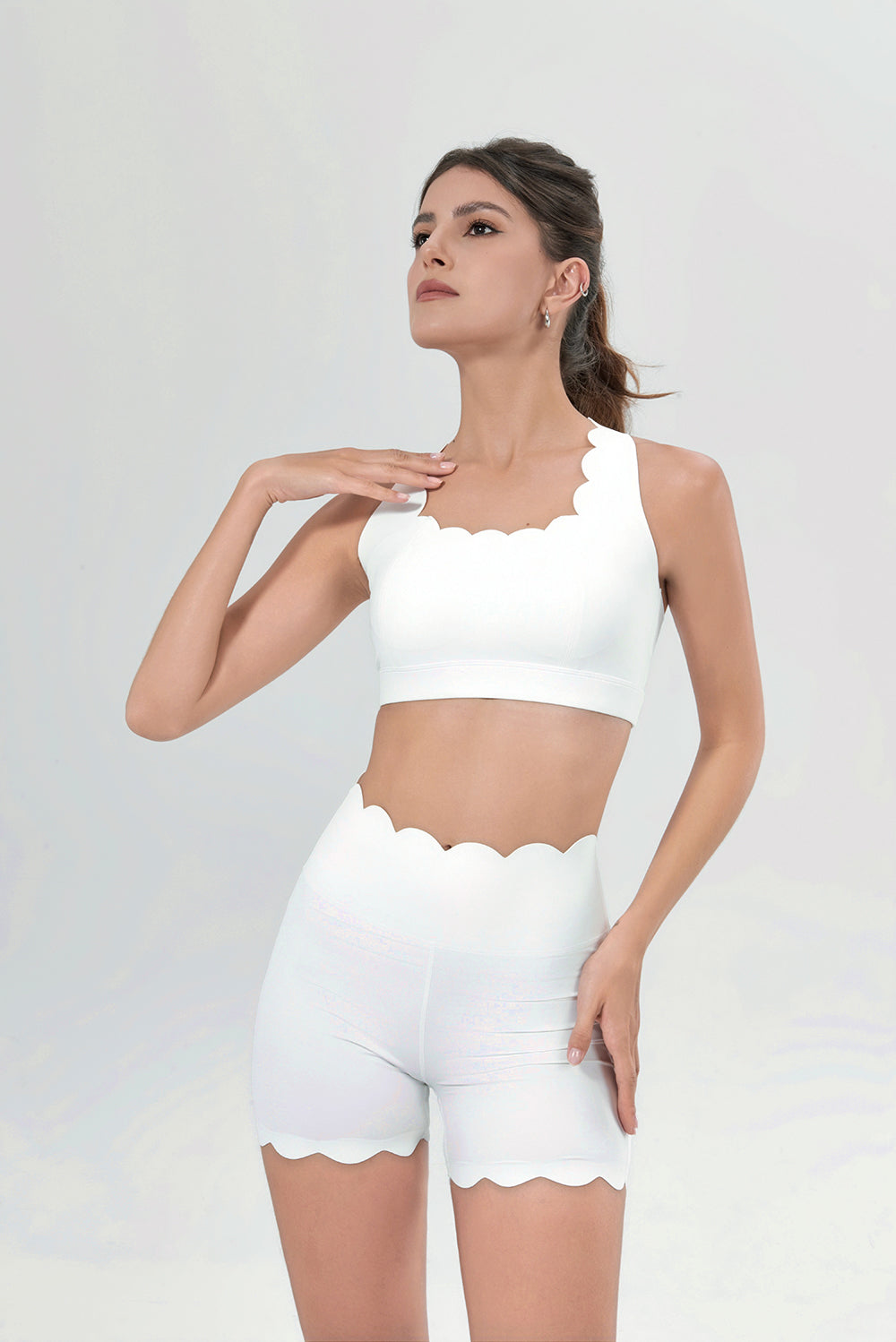 Wavy Cross Sports Bra