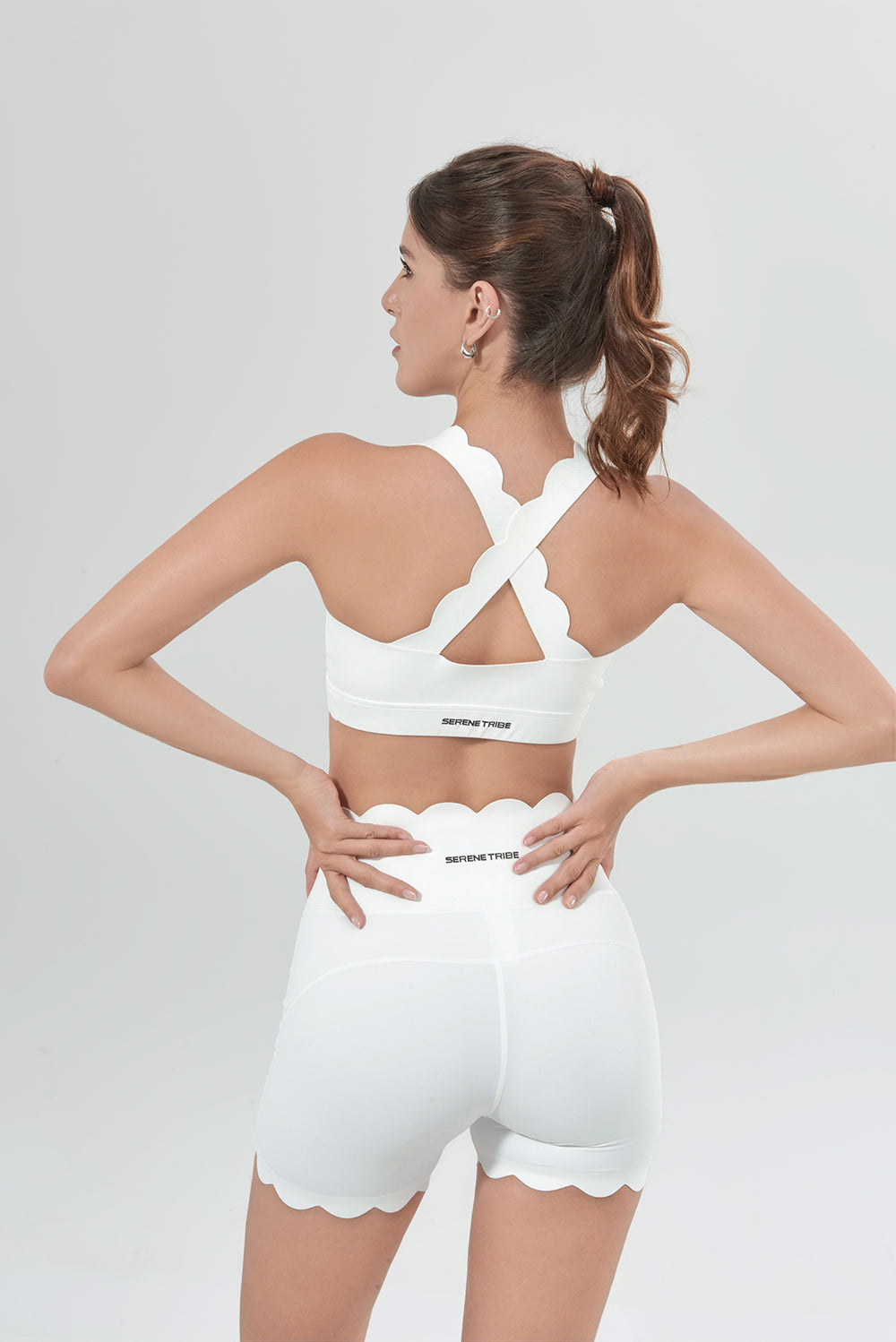 Wavy Cross Sports Bra
