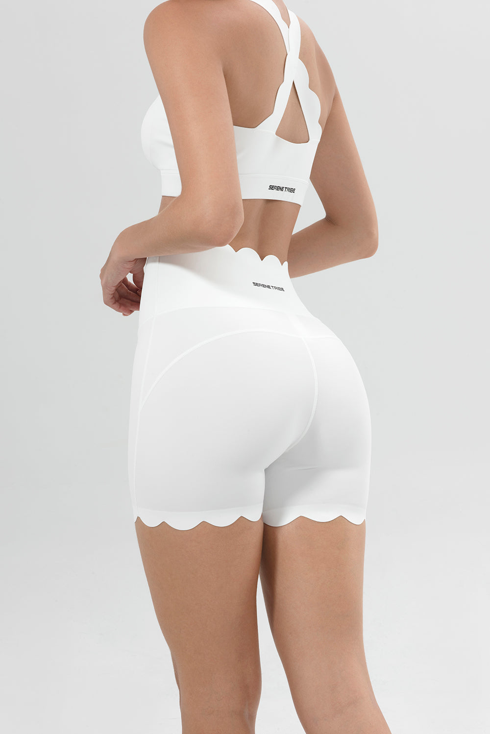 Wavy High-Waist Biker Short