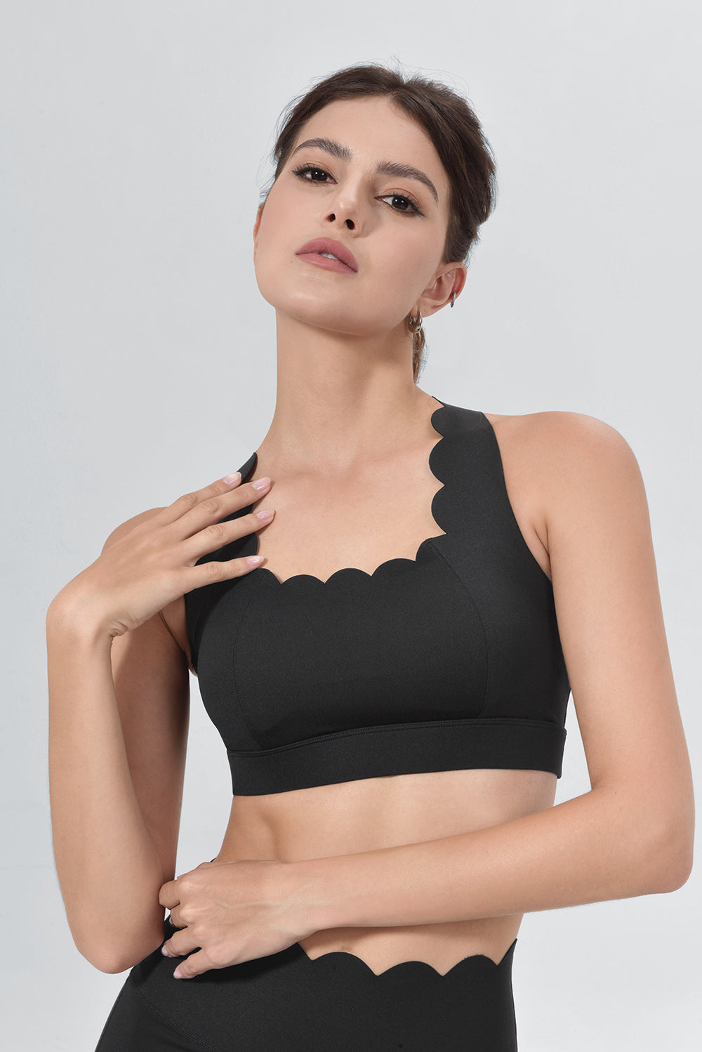 Wavy Cross Sports Bra