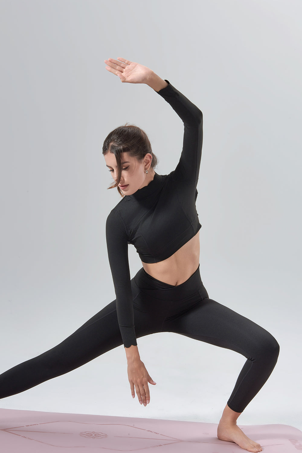 Wavy Open Back Long Sleeve