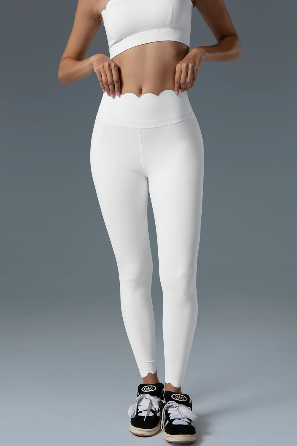 Wavy High-Waist 7/8 Legging